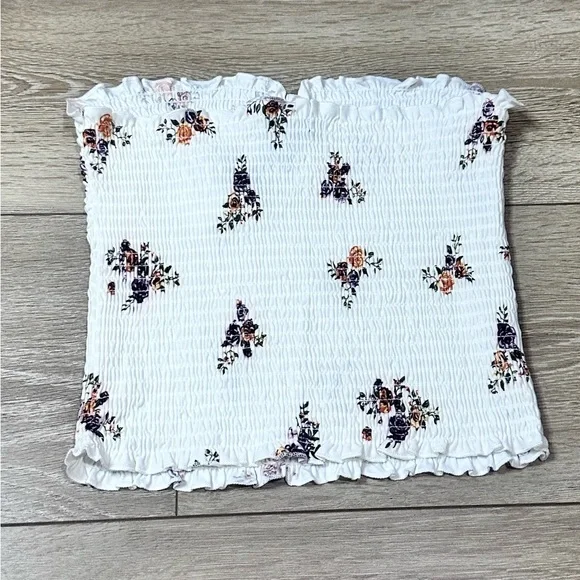 NWT Rue 21 Floral Smocked Tube Top - Picture 7 of 8